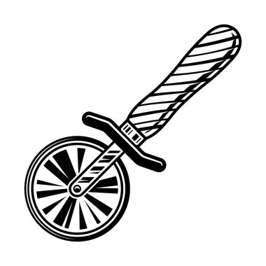 Pizza kesicisi veya dilimleyici vektör grafik nesnesi