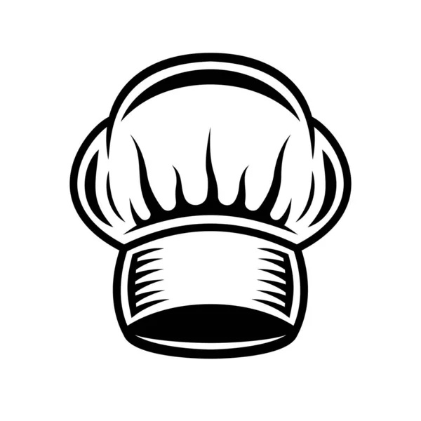 Chef καπέλο διάνυσμα μαύρο αντικείμενο ή στοιχείο σχεδιασμού — Διανυσματικό Αρχείο