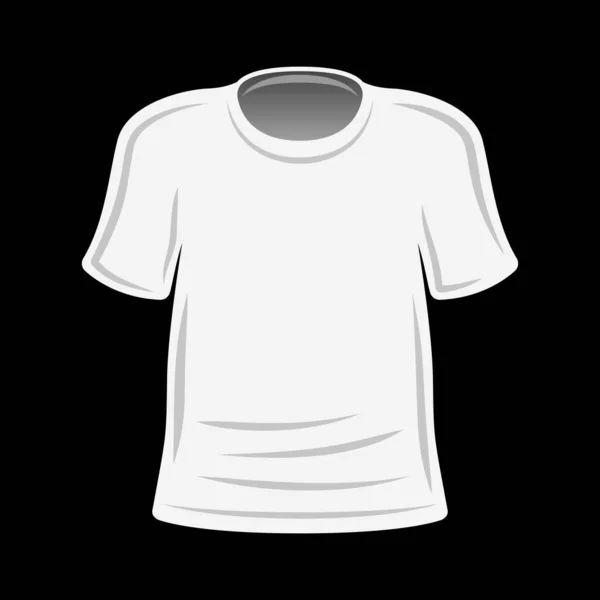 White t-shirt vector template for your design — Stock Vector