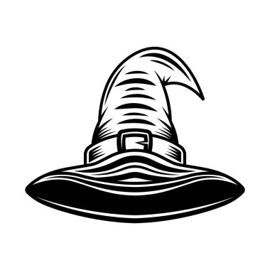 Eski tarz cadı şapkası vektör illüstrasyonuName