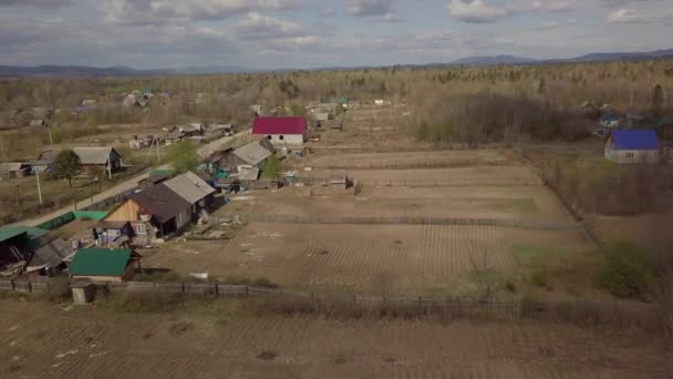 Niesamowity Widok Lotu Ptaka Krasny Yar Village Federacja Rosyjska Krasny — Wideo stockowe