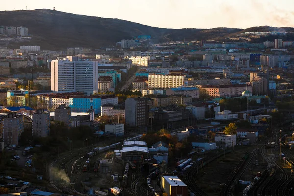 Octobre 2018 Mourmansk Russie Mourmansk Est Grande Ville Monde Située — Photo