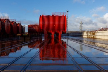 İçin merkezi klima ve uzun vadeli depolama kapalı tip yerleşim Sayda-Quba Murmansk bölgesi ve radyoaktif atık