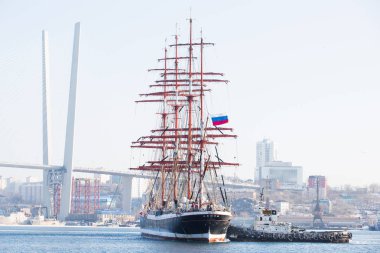 Ocak, 2018 - Vladivostok bağlantı noktası dört direkli barque 