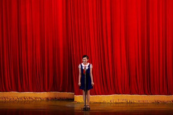 Août 2018 Pyongyang Corée Nord Pour Instant Cœur Des Jeunes — Photo