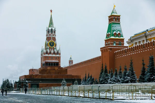 Stycznia 2019 Moskwa Plac Czerwony Moskwie Stolicy Rosji Katedra Wstawiennictwo — Zdjęcie stockowe