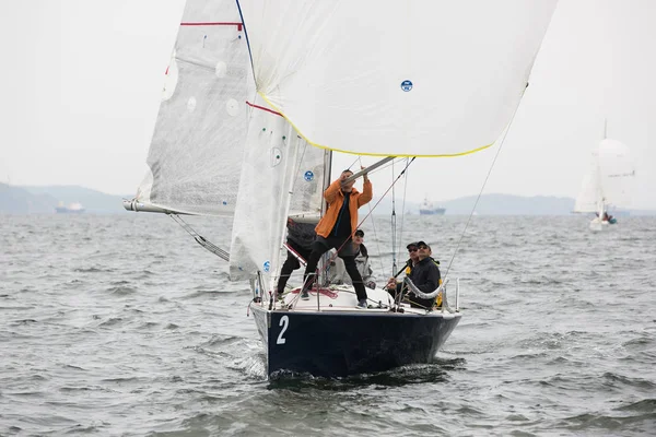 Czerwca 2013 Vladivostok Terytorium Primorye Żeglarstwo Konkursów Obszarze Zatoki Amurskiej — Zdjęcie stockowe