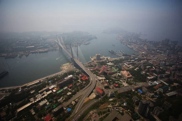 2013 Julio Vladivostok Rusia Parte Central Vladivostok Tomada Desde Una — Foto de Stock