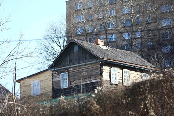 2013 Vladivostok Residential Development Vladivostok Panel Brick Houses Streets Sleeping — Stock Photo, Image