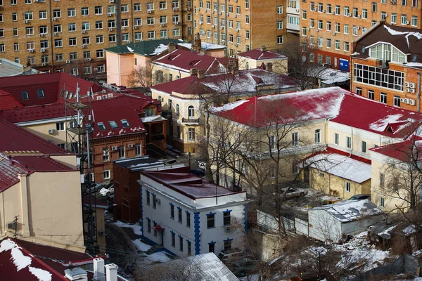 2013 Sea Facade Capital Far East City Vladivostok Sea Trading — Stock Photo, Image