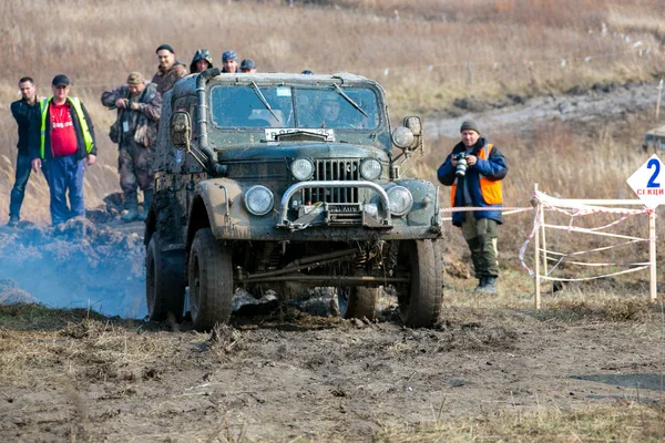 Ussuriysk Primorsky Krai Spring 2012 Competition Jeep Trial Amateurs Professionals — Stock Photo, Image