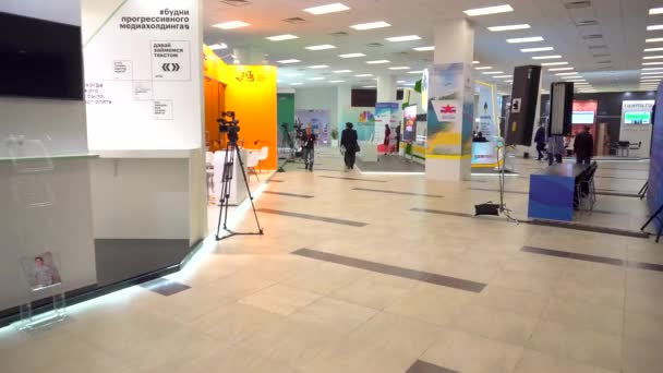 September 2018 Wladiwostok Russland Das Östliche Wirtschaftsforum Auf Dem Campus — Stockvideo