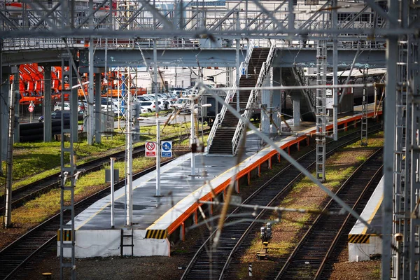 Delantal Ferroviario Pasajeros Vacío — Foto de Stock