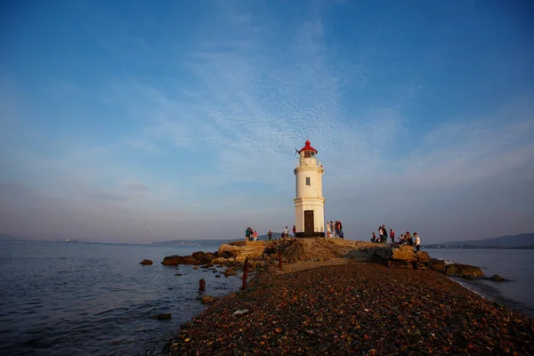Tokarevsky Leuchtturm Ist Einer Der Ältesten Leuchttürme Der Fernöstlichen Meere — Stockfoto