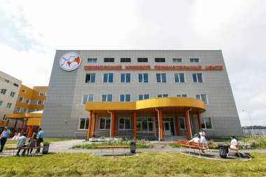 Ekim, 2014 - Vladivostok, Rusya - Vladivostok'taki yeni perinatal merkezin açılışı. Sağlık kurumunun yeni binası.