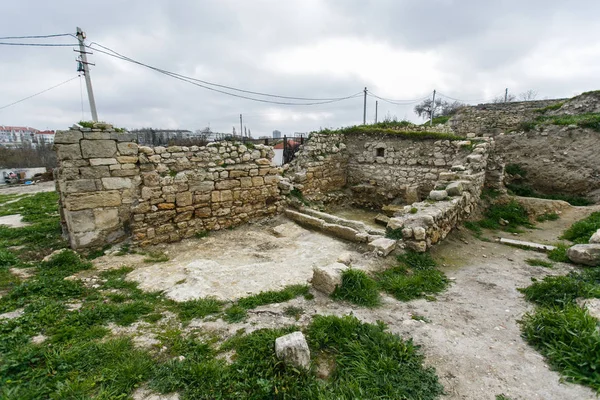 Mart 2014 Sevastopol Sivastopol Kentindeki Kherson Mezarlığının Tarihi Kalıntıları — Stok fotoğraf