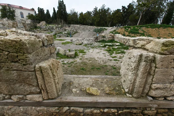 Mars 2014 Sevastopol Ruinerna Ett Historiskt Monument Kherson Necropolis Staden — Stockfoto