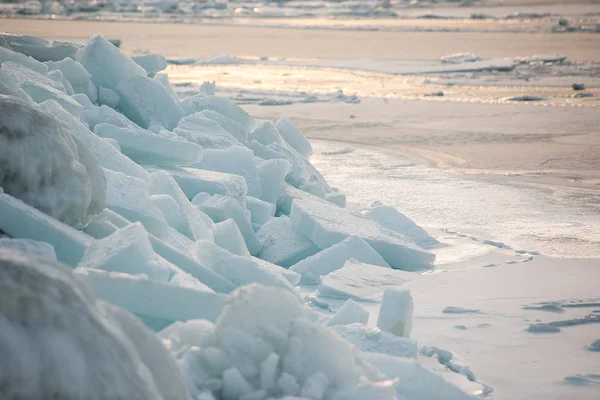 Bellissimo Ghiaccio Artico Pulito Mare Del Nord Congelato — Foto Stock