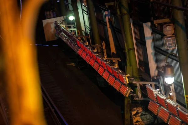 Teknisk Järnvägstunnel För Passage Kalla Tåg — Stockfoto