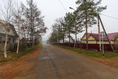 Köyde pitoresk karayolu