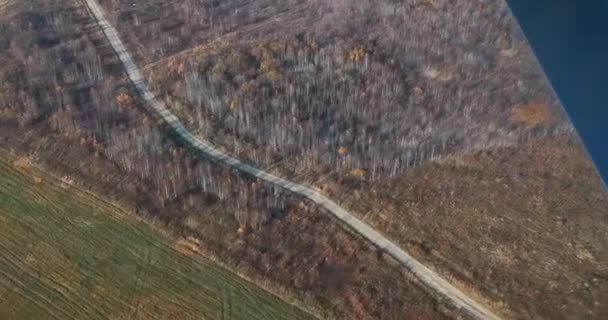 Visa Aus Dem Bullauge Eines Flugzeugs Blick Auf Die Urberge — Stockvideo