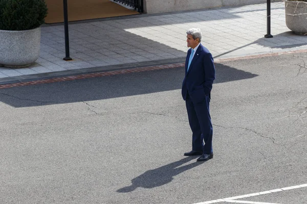 Spring 2016 Washington Usa Secretary State John Kerry Stands Western — Photo