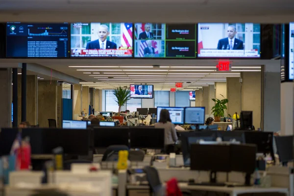 2016 ワシントンDc アメリカ ワシントン ポストのニュースルーム 主要なアメリカの新聞のニュースルーム — ストック写真