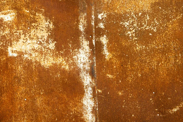 Old Metal Iron Rust Background Texture Inscriptions Advertisements — Stock Photo, Image