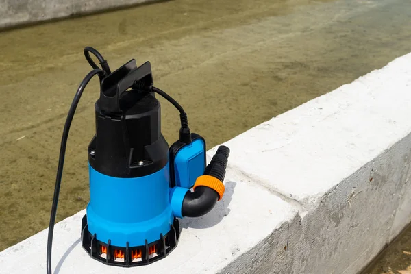 Submersible Pump Dewater Construction Site — Stock Photo, Image