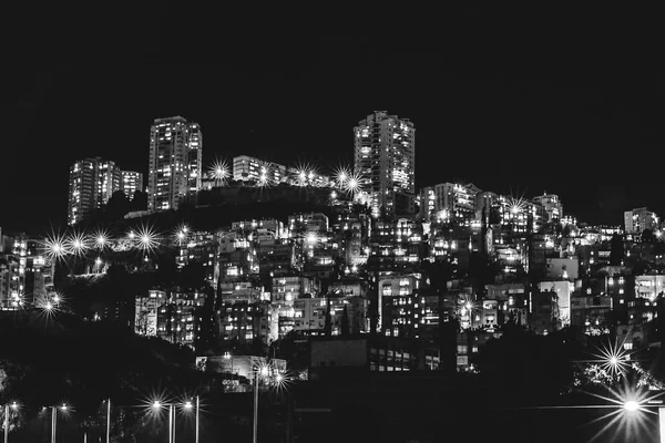 Prachtig Uitzicht Nacht Stad Met Mooie Verlichting — Stockfoto
