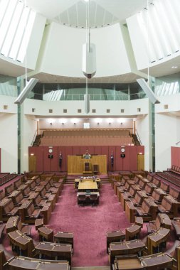 Canberra, Nisan 2018 - Senato Odası Meclis House, Canberra, Act, Avustralya