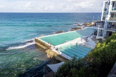 Açık Yüzme havuzunda Bondi Beach, Yeni Güney Galler, Avustralya