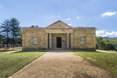 Hartley Adliye giriş, harita, New South Wales, Avustralya Bina tarihi