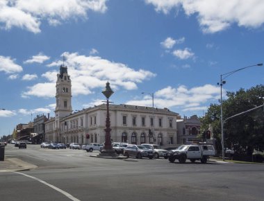 Sturt Street, Ballarat, Victoria, Avustralya konumundan Lydiard Street görünümü