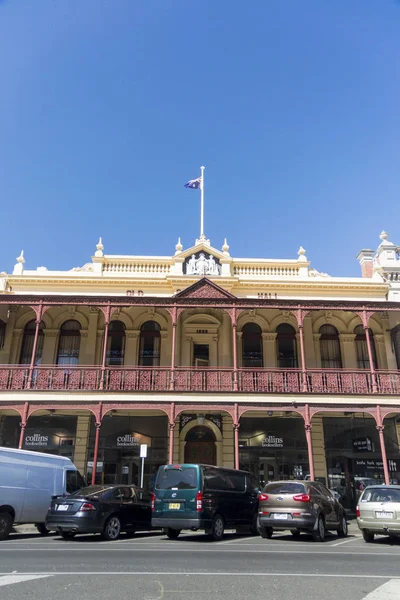 Fasada Starej Kolonistów Hall Lydiard Street Mieście Ballarat Victoria Australia — Zdjęcie stockowe