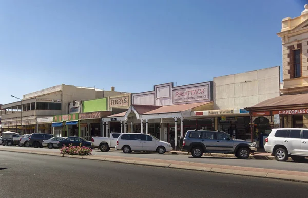 Vista Argent Street Cidade Broken Hill Nova Gales Sul Austrália — Fotografia de Stock