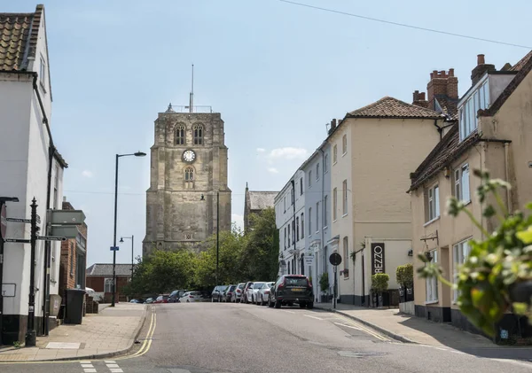 Beccles Suffolk Luglio 2018 Veduta Del Campanile Saint Michaels Saltgate — Foto Stock