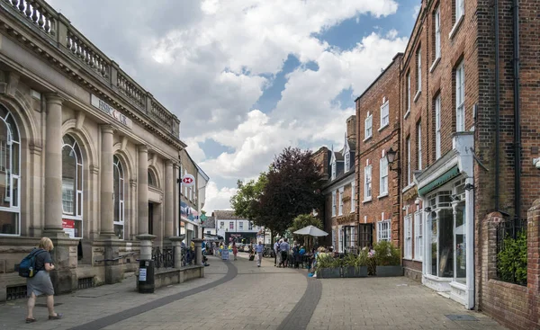 Beccles Suffolk Wielka Brytania Lipca 2018 Zabytkowych Budynków Rynku Miasta — Zdjęcie stockowe