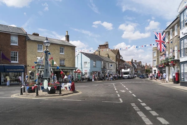 Náměstí Historické Pobřežní Města Southwold Suffolk Velká Británie Července 2018 — Stock fotografie