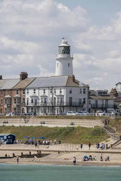 Pohled Moře Maják Southwold Velká Británie Suffolk — Stock fotografie