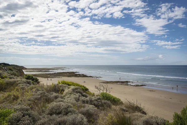 Пляж Торки Виктория Южном Побережье Австралии — стоковое фото
