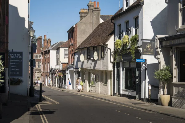 Vista Rua Cidade Arundel West Sussex Reino Unido — Fotografia de Stock