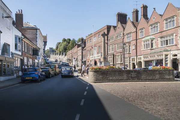 Ulica Widok Miasta Arundel West Sussex Wielka Brytania — Zdjęcie stockowe