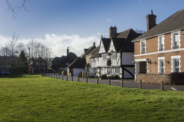 Chartham, Kent, İngiltere'de antik köyü tarihi binalar