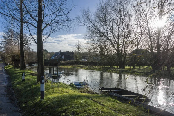 Great Stour River Ancient Village Chartham Kent — Stock Photo, Image