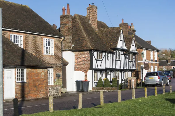 Historic Buildings Ancient Village Chartham Kent — Stock Photo, Image