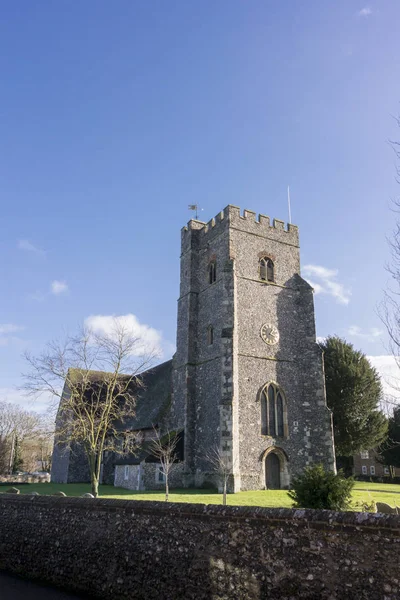 Kościół Saint Marys Miejscowości Chartham Kent Wielka Brytania — Zdjęcie stockowe