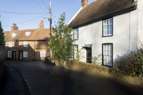 Cottage Storici Nell Antico Villaggio Chartham Kent Regno Unito — Foto Stock