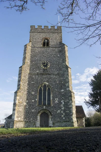 Église Saint Marys Dans Village Chartham Kent Royaume Uni — Photo