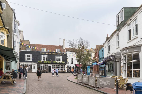 Lojas Antigas Pub Cidade Brighton East Sussex Reino Unido — Fotografia de Stock